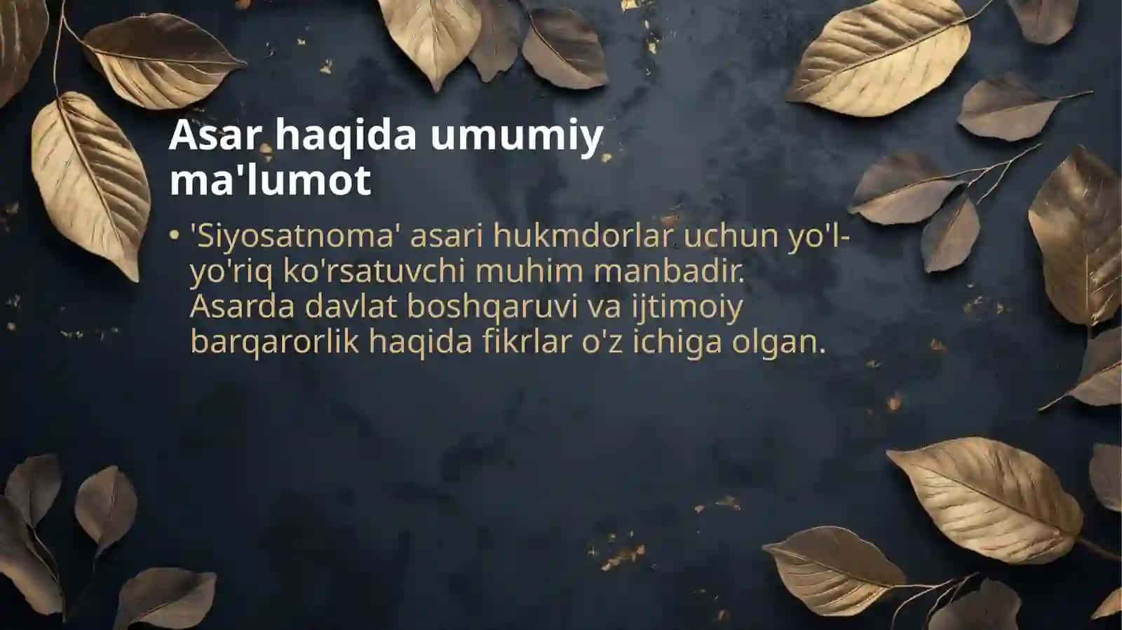 Nizomulmulkning Siyosatnoma asarining falsafiy tahlili 3