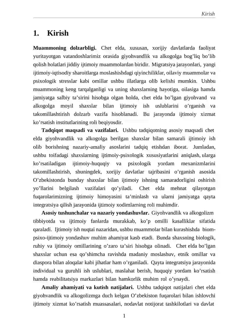 CHET ELDA GIYOHVAND VA ALKOGOLGA MOYIL BOʻLGAN SHAXSLAR BILAN IJTIMOIY ISH 3