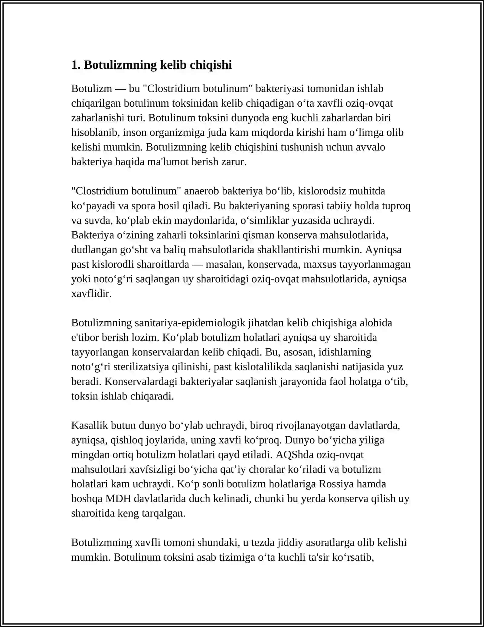 BOTULIZM REFERAT 3