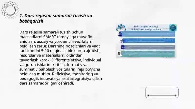Sinf rahbarining o'quv faoliyati samaradorligini oshirish yoʻllari 3