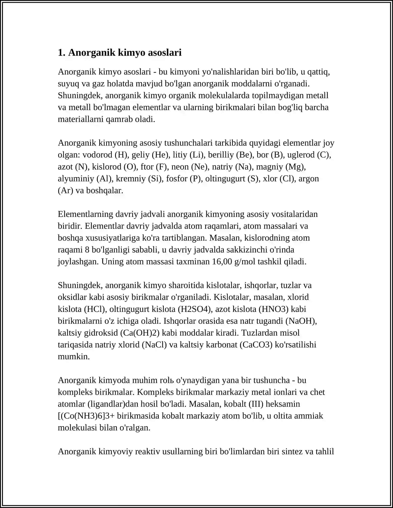 ANORGANIK MODDALAR 3