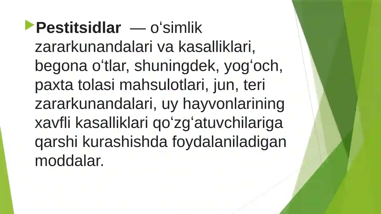 Pestitsidlar va ularning salbiy ta’siretishdagi sharoitlarining muhim roli 3