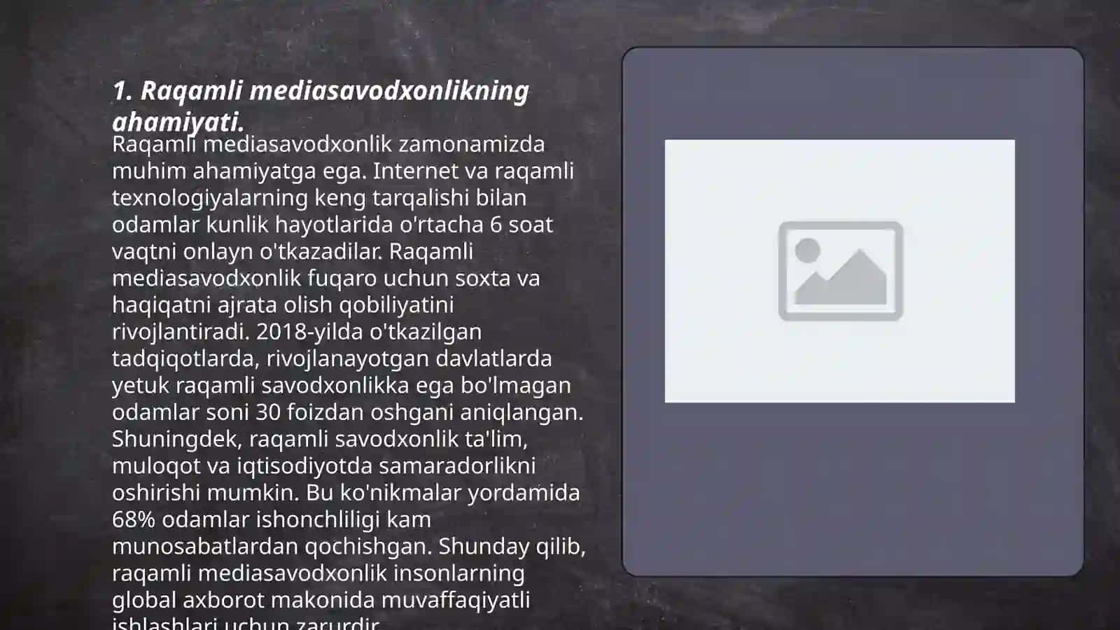 Raqamli mediasavodxonlik va uning ta`limdagi o`rni 3
