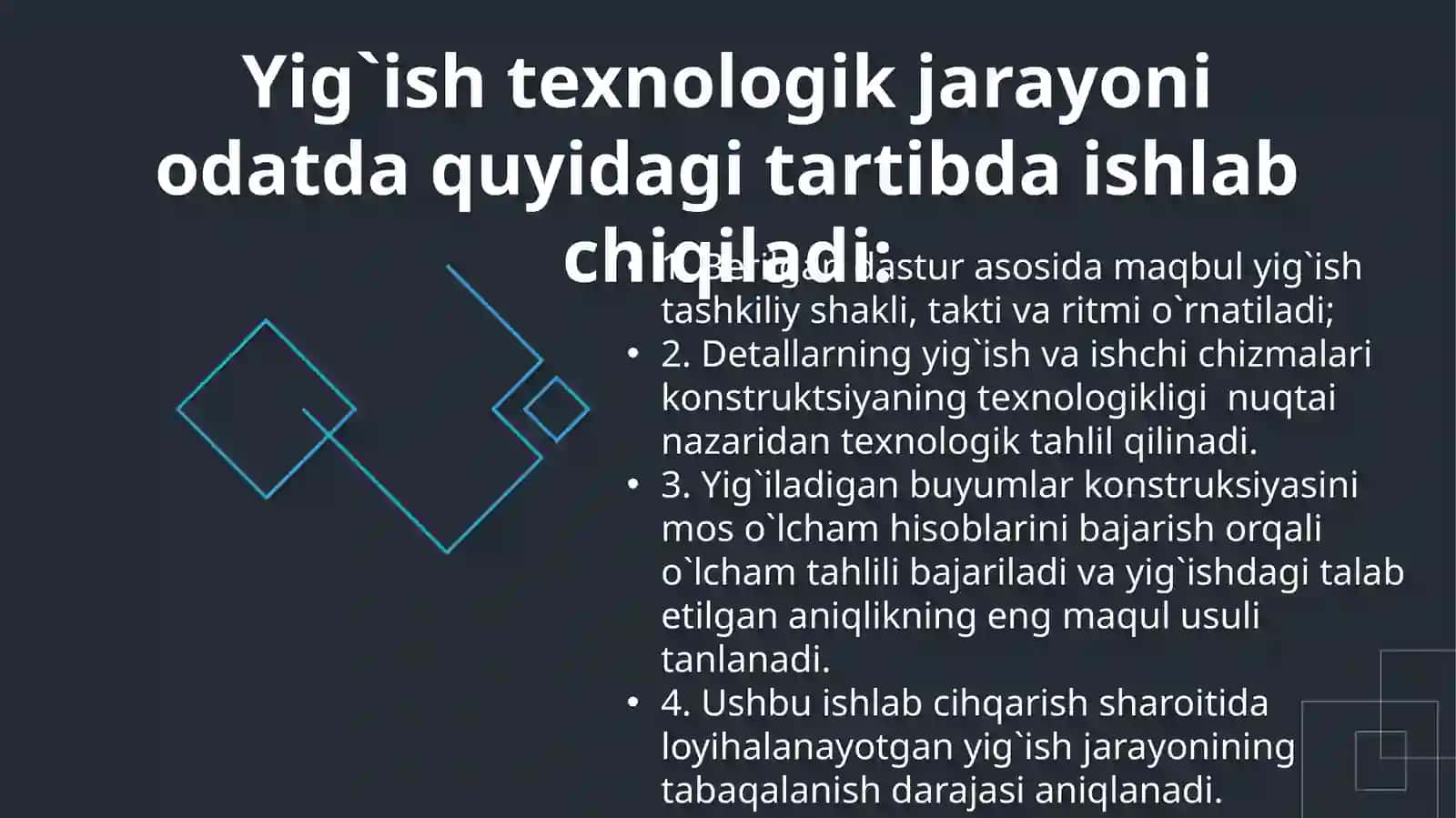 Yig'ish jarayonlarini mexanizatsiyalashtirish va avtomatlashtirish 3