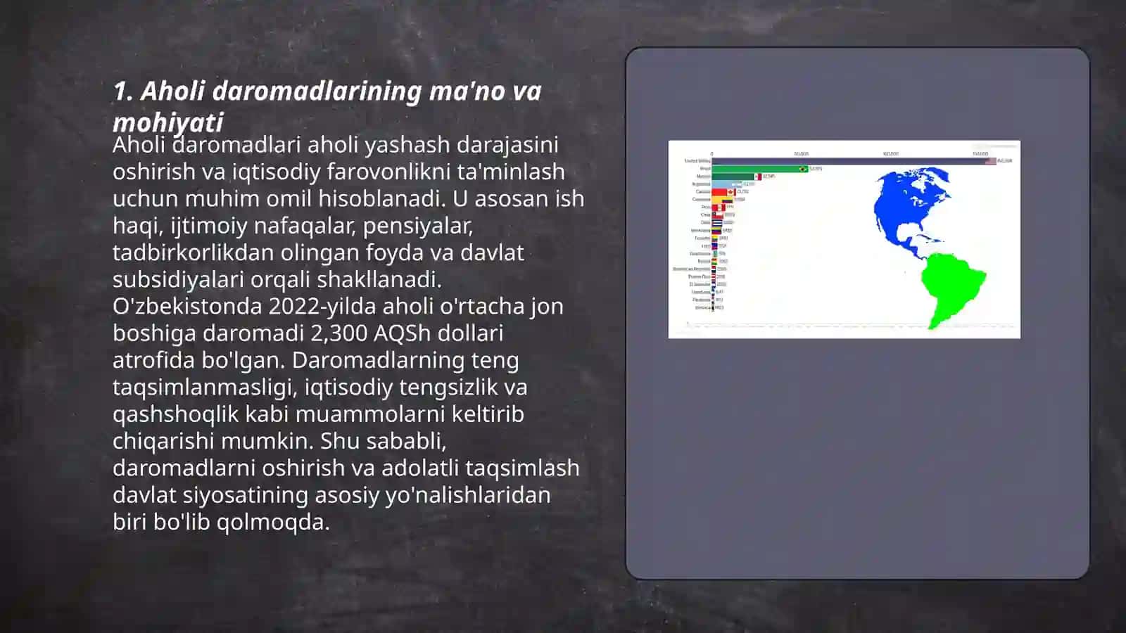Aholi daromadlari va uning tarkibi 3