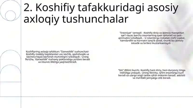 Vaiz Koshifiyning Axloq Falsafasiga Qo'Shgan Hissasi 3