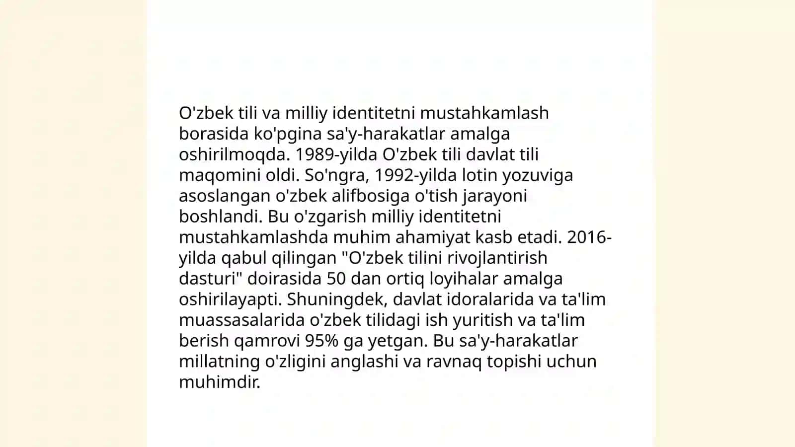 O'zbek tili ijtimoiy vazifalarining kengayishi: jamiyatdagi òzgarishlar va til rivoji 3
