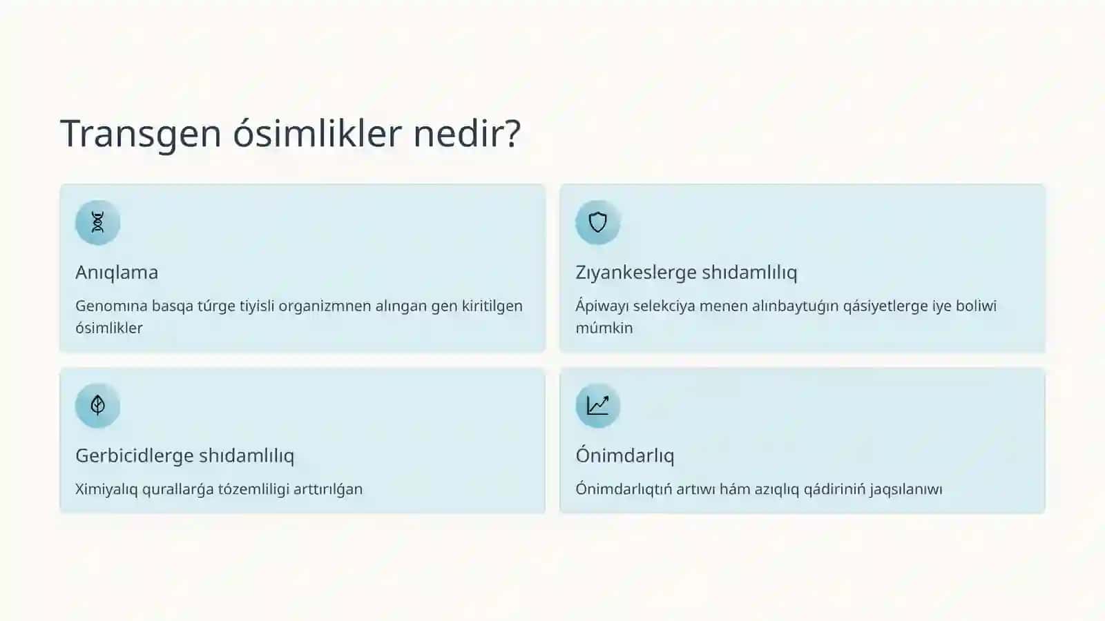 Gen injeneriyası járdeminde transgen ósimlikler alıw 3
