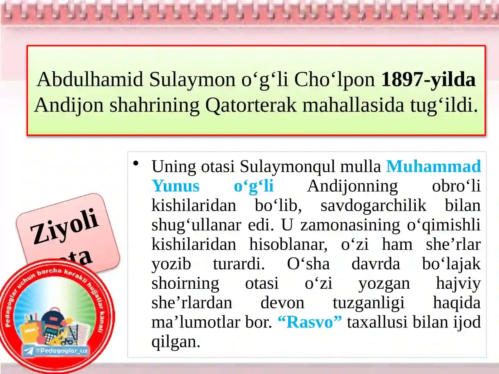 AbdulhamidSulaymono`g`liCho`lpon 3
