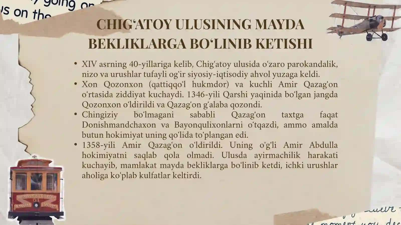XIV ASRNING O‘RTALARIDA TURONDA YUZAGA KELGAN SIYOSIY VAZIYAT 3