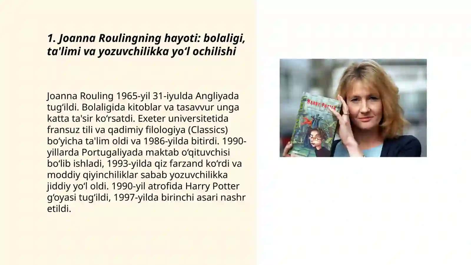 Joanna Rouling hayoti va ijodi (badiiy asar tahlili) 3