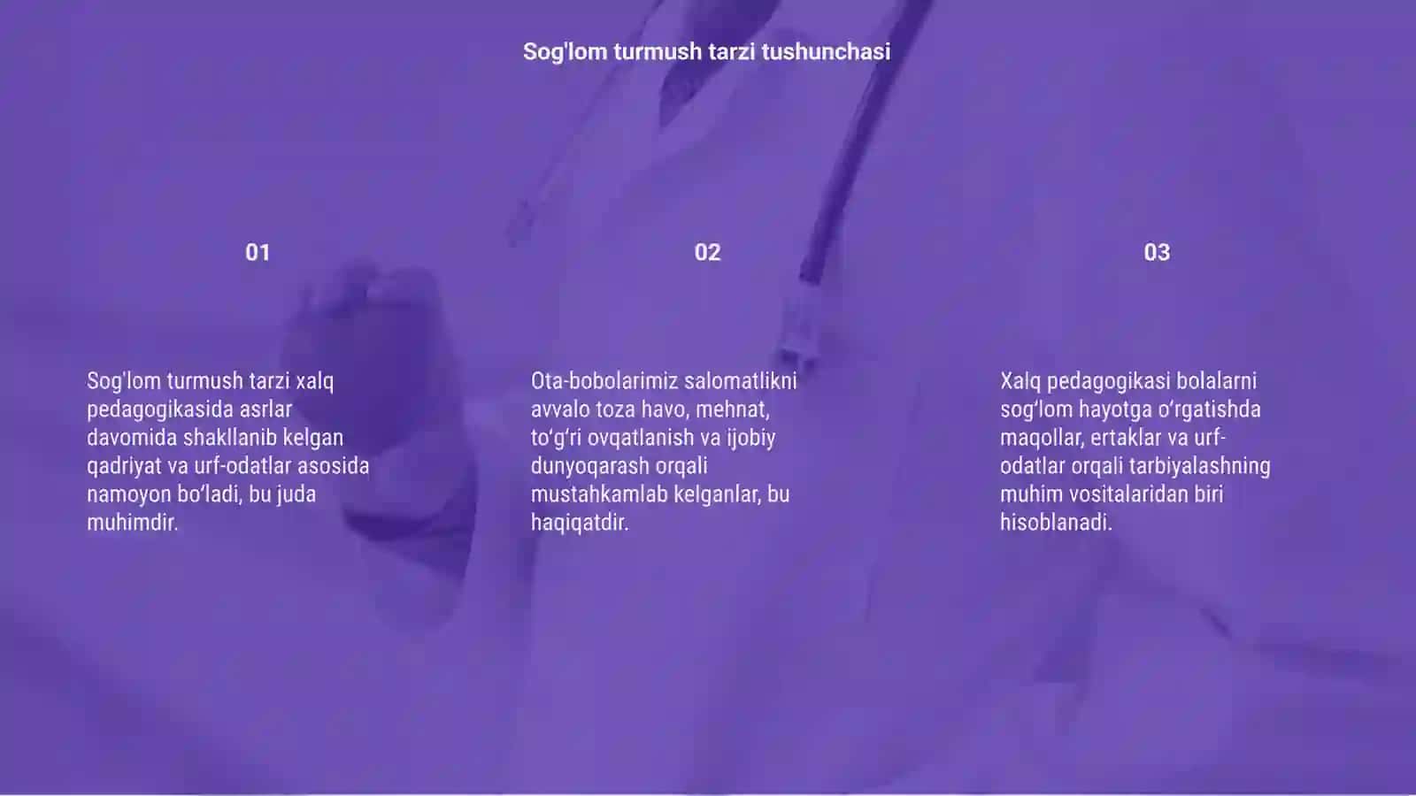 Sog'lom turmush tarzining xalq pedagogikasida ifodalanishi 3