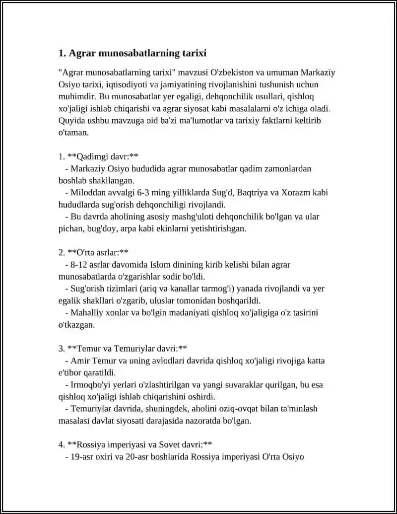 Agrar Munosabatlar va Renta Nazariyasi 3