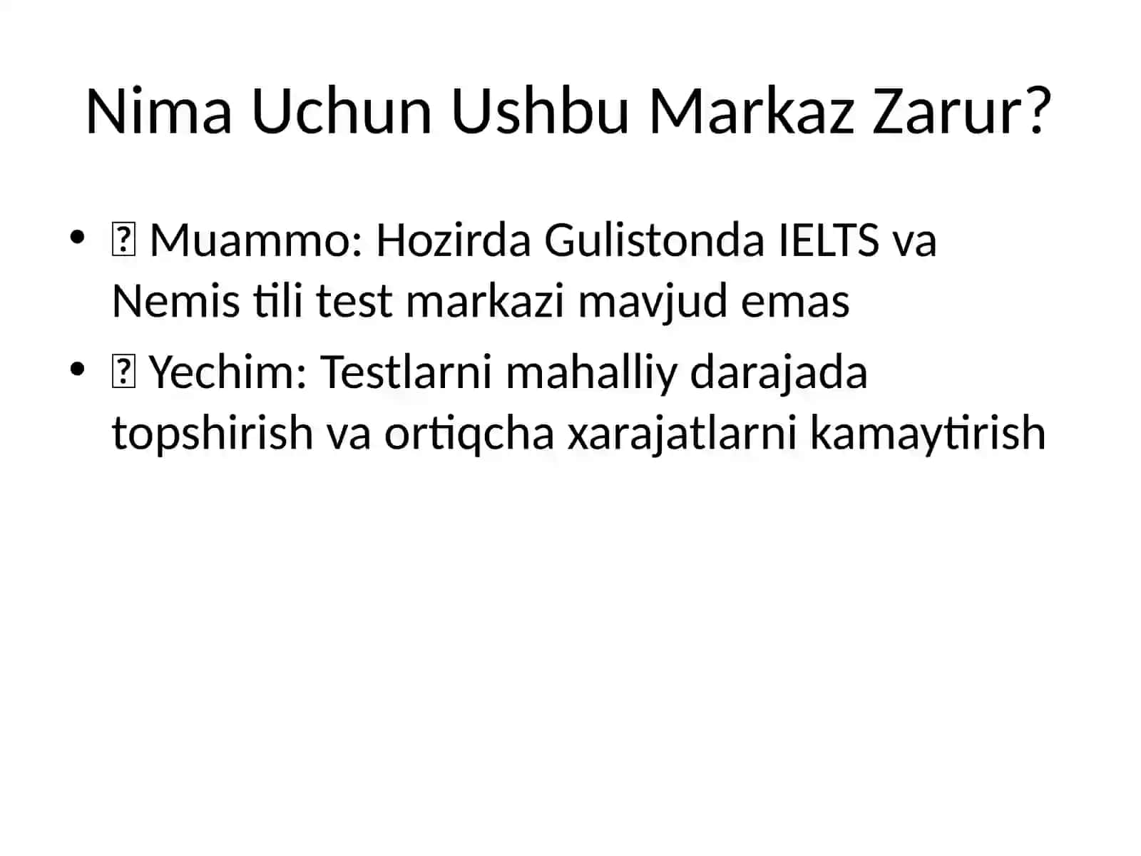 Guliston IELTS va Nemis Tili Test Markazi 3
