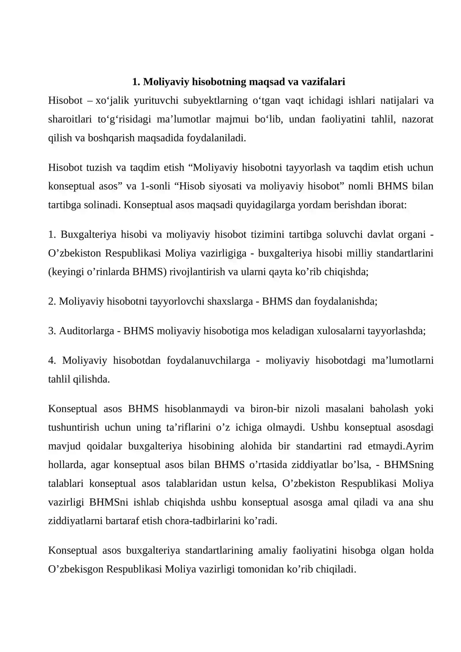 Korxonaning moliyaviy hisoboti,uni tuzish va taqdim etish usullari 3