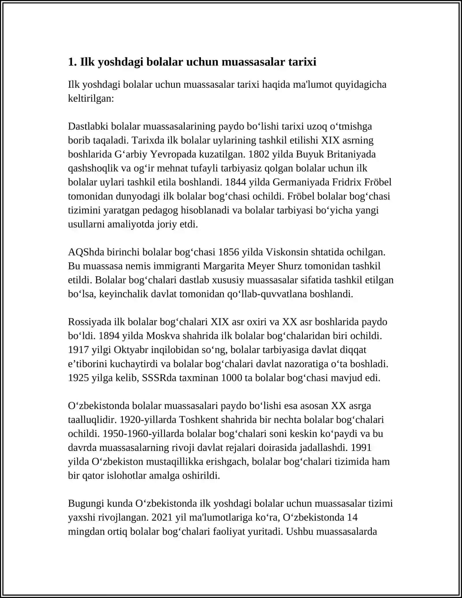 ILK YOSHDAGI BOLALAR UCHUN MUASSASALARNING DEINSTITULZATSIYALASH MASALALARI 3
