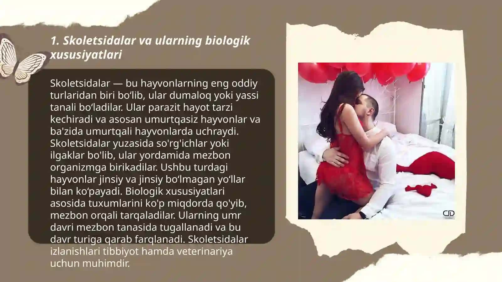 Parazitologiya. Skoletsidalar -parazitlik qilib hayot kechiruvchi chuvalchanglar 3