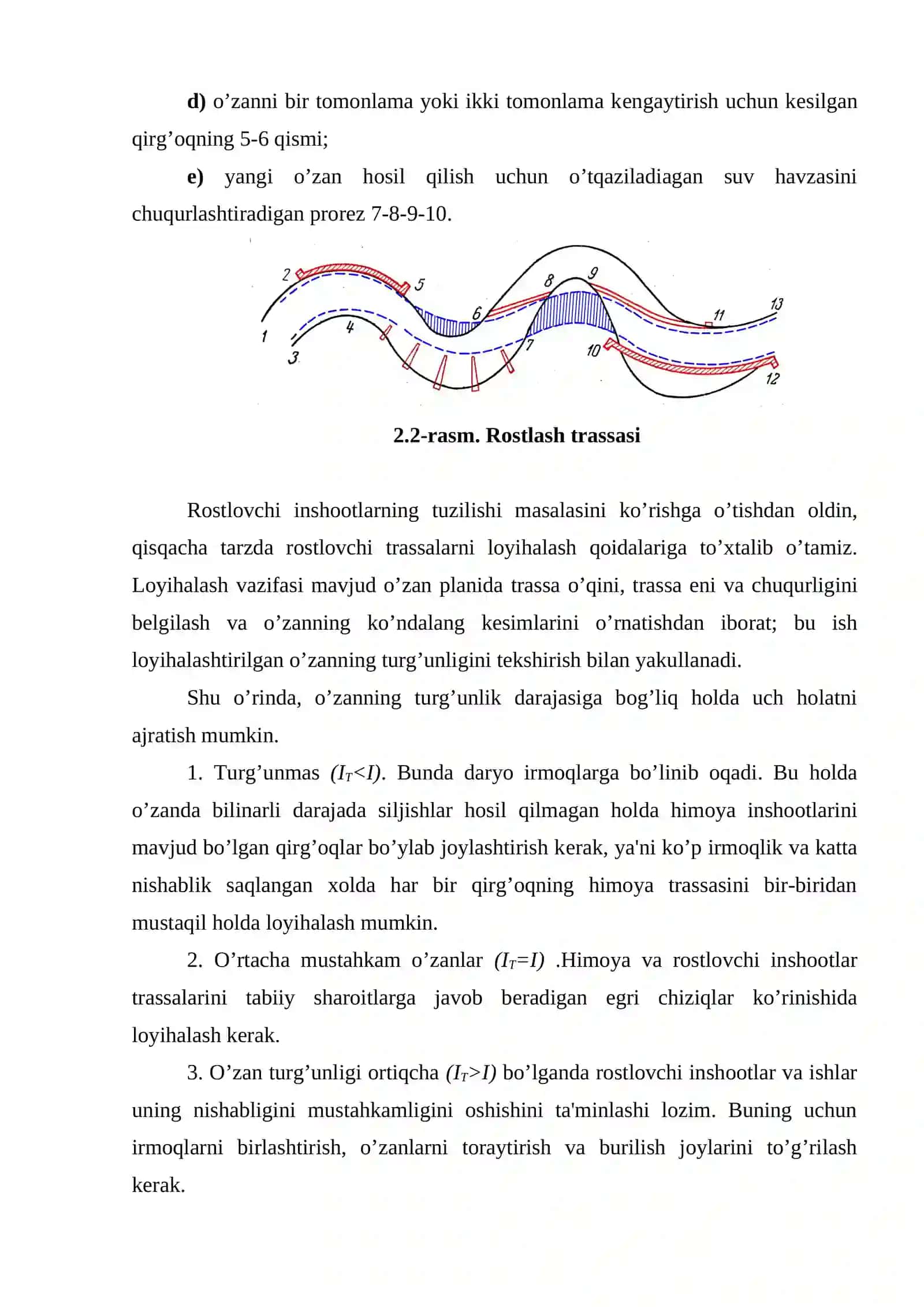 Rostlash trassasini loyihalash 3