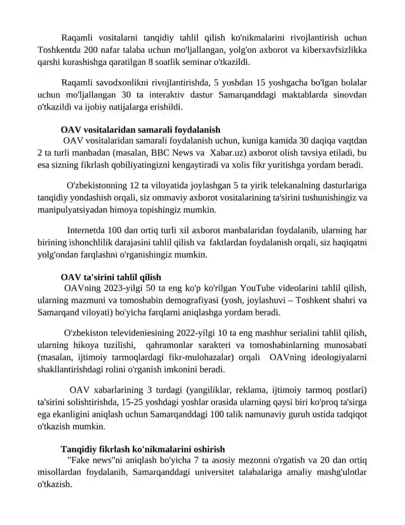 Mediasavodxonlikni rivojlantirishning yo'llari 3