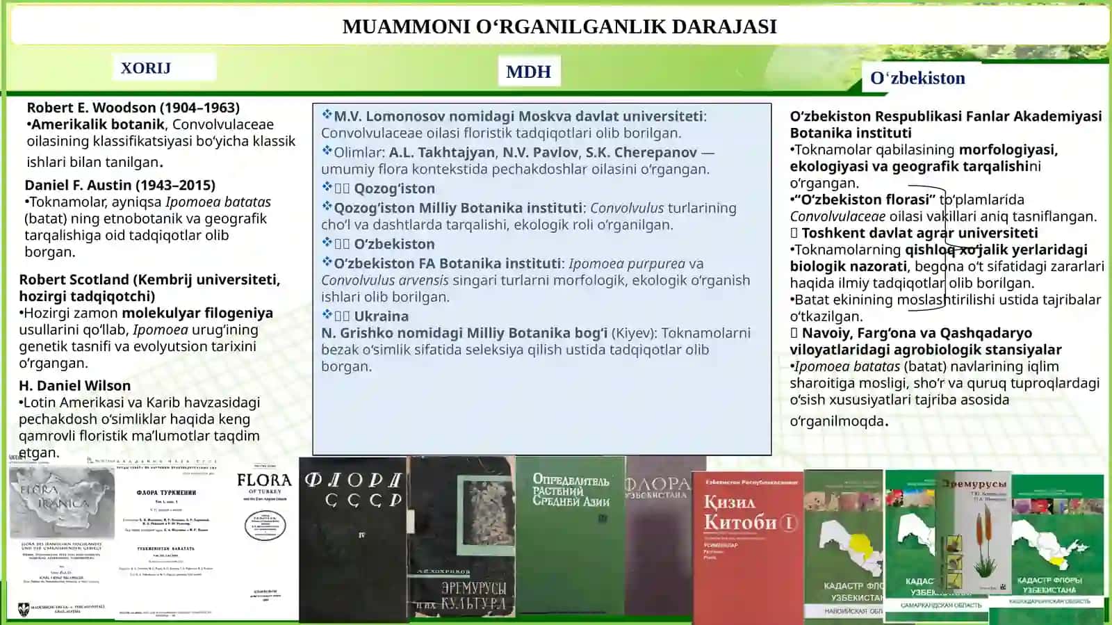 Toknamolar va Pechaknamolar  qabilasining asosiy turkumlari xususiyatlari va ahamiyati 3