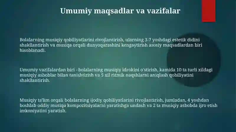 Maktabga tayyorlov yoshdagi bolalar uchun musiqa rahbari 3