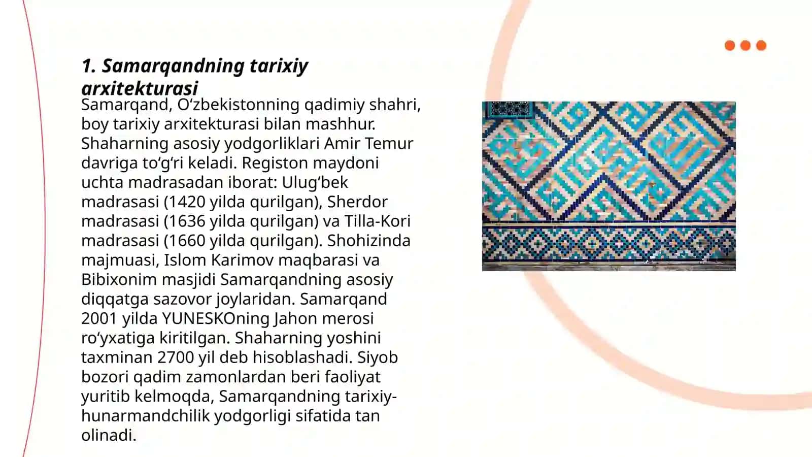 Samarqand arxitekturasi 3