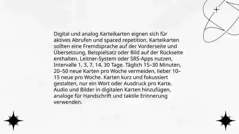 Wortschatz einüben und Wiederholen 3