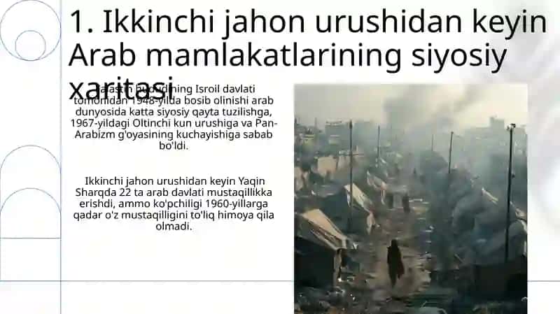 Ikkinchi Jahon Urushi Yillaridan Keyin Arab Mamlakatlari 3
