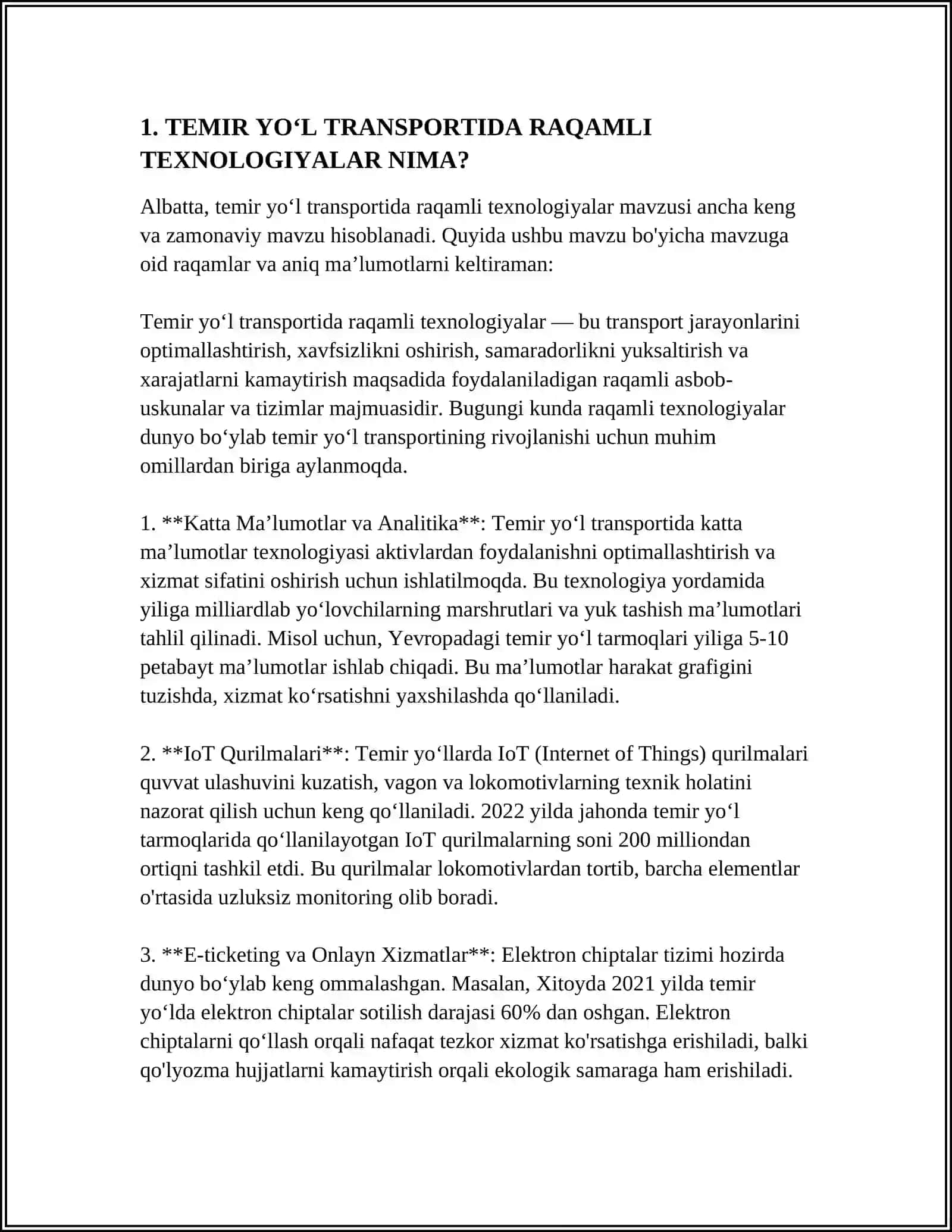 TEMIR YO' TRANSPORTIDA RAQAMLI TEXNOLOGIYALARNING JORIY ETILISHI 3