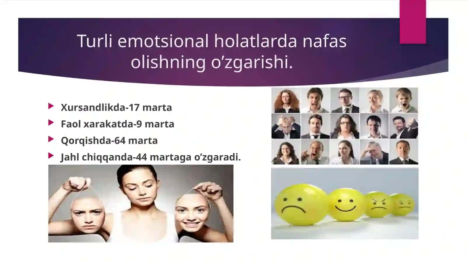 Shaxsni emotsional jabxasi va uning organish metodlari. 3