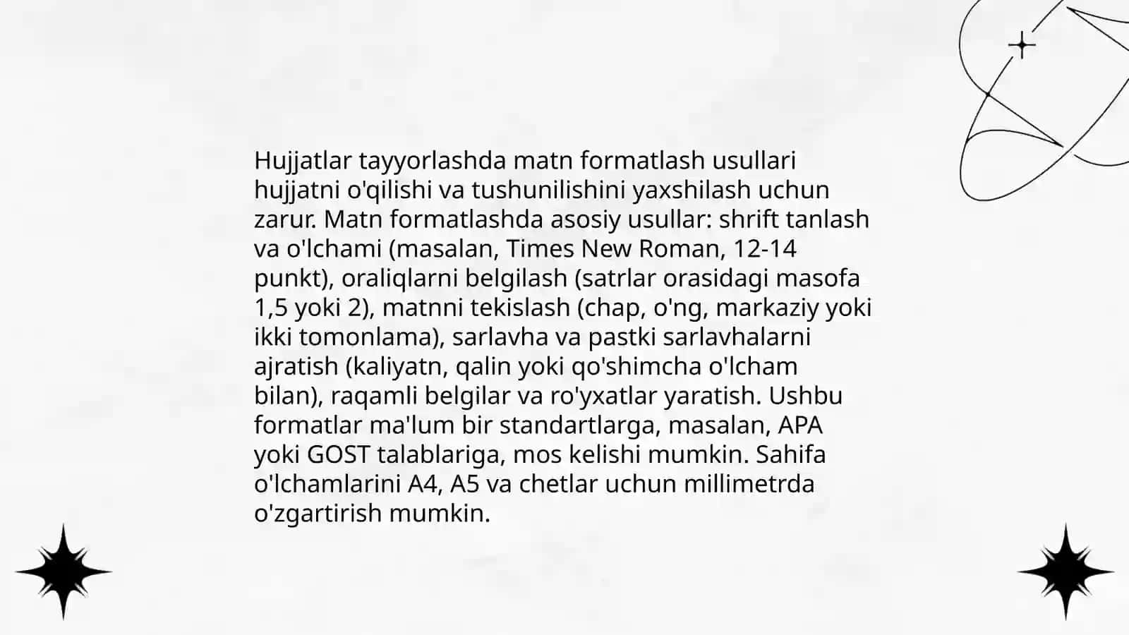 Hujjatlar tayyorlash uchun materiallar 3