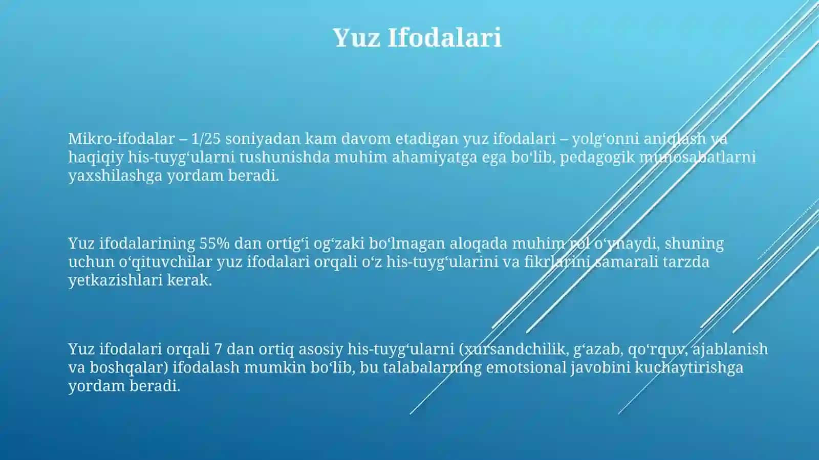 Pedagogik texnika mimik va patomimik mahorat 3