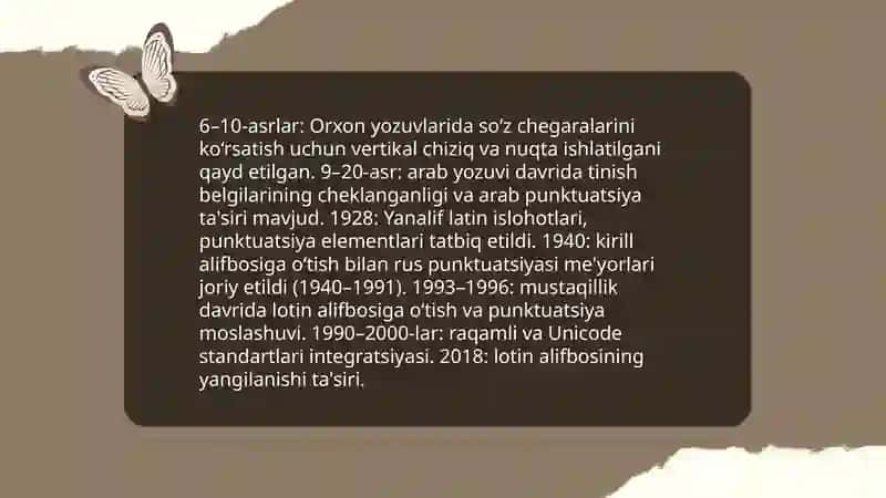 Tinish belgilari o'rganilishi va qo'llanishi 3