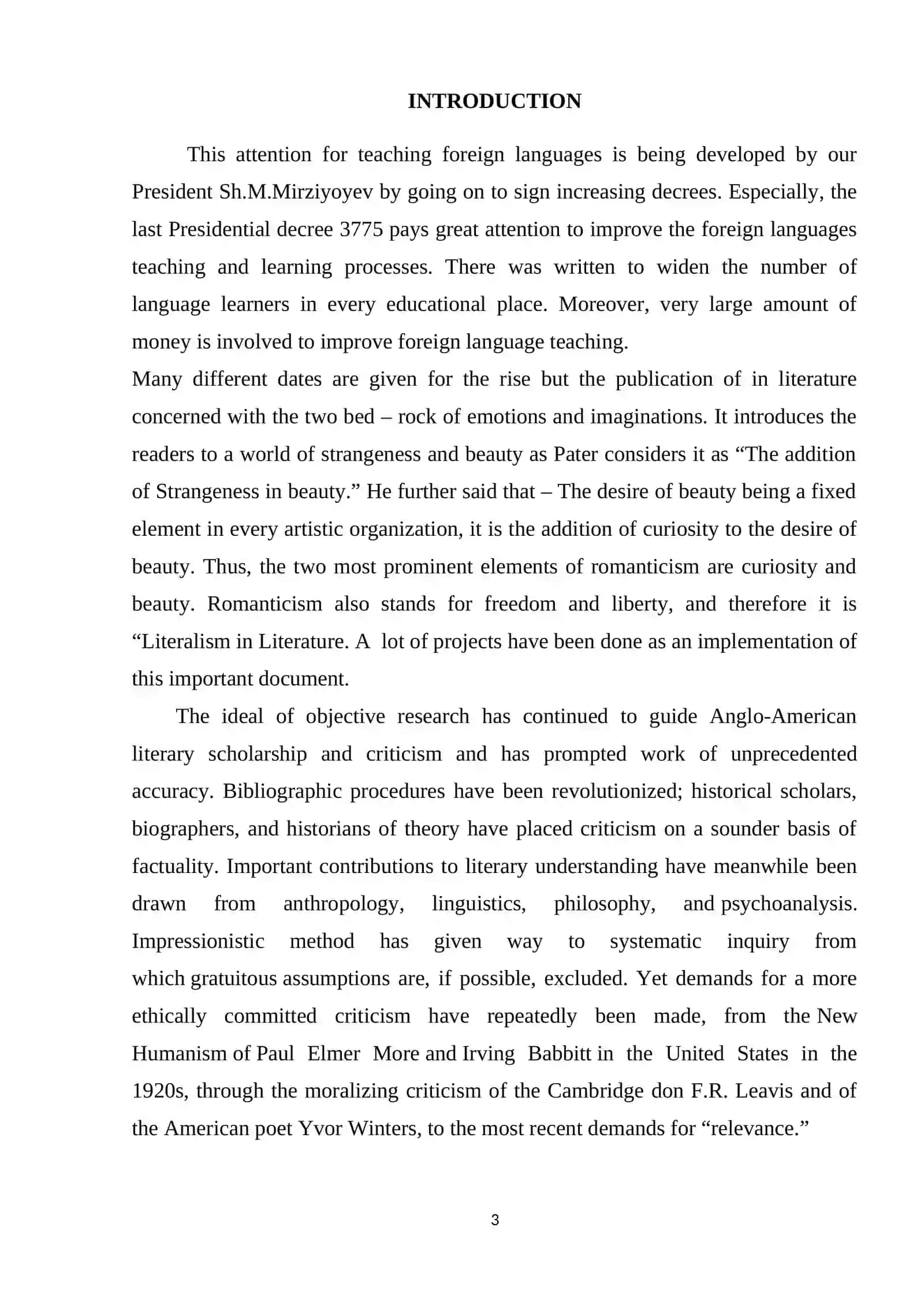 Course work: The Main Philosophical Literary Problem in the First Half of the Twentieth Century 3