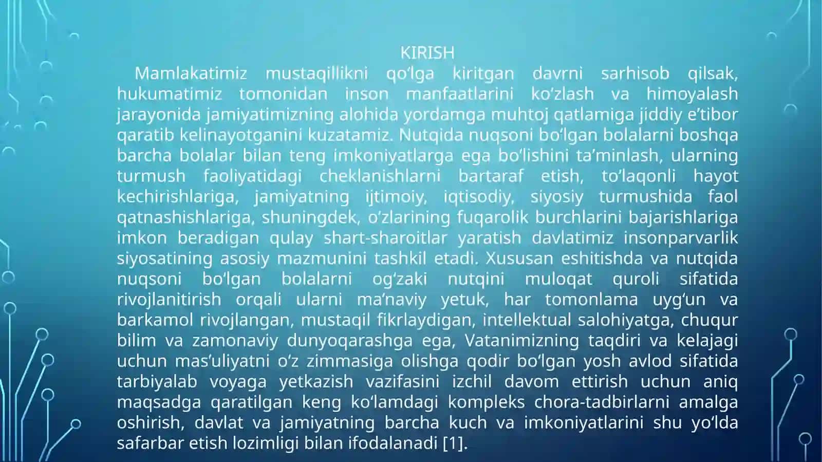NUTQIDA NUQSONI BOR BOLALARNI OVOZ TALAFFUZINI YAXSHILASHGA QARATILGAN WEB DASTURIY TA’MINOT 3