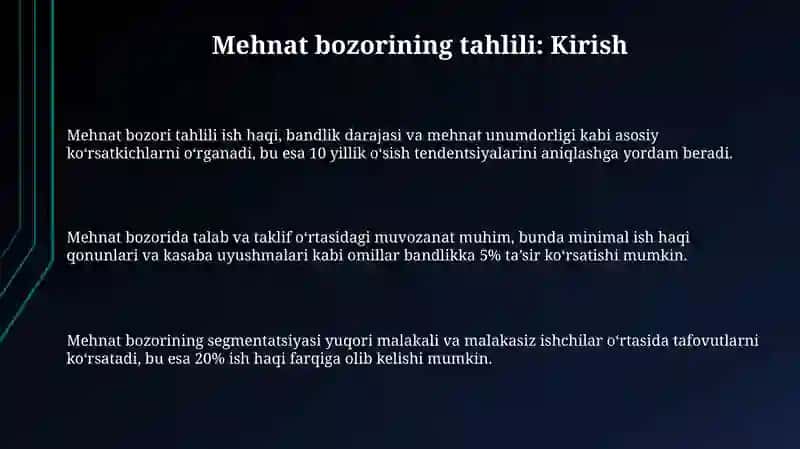 MEHNAT, KAPITAL VA YER BOZORLARINI TAHLIL QILISH 3