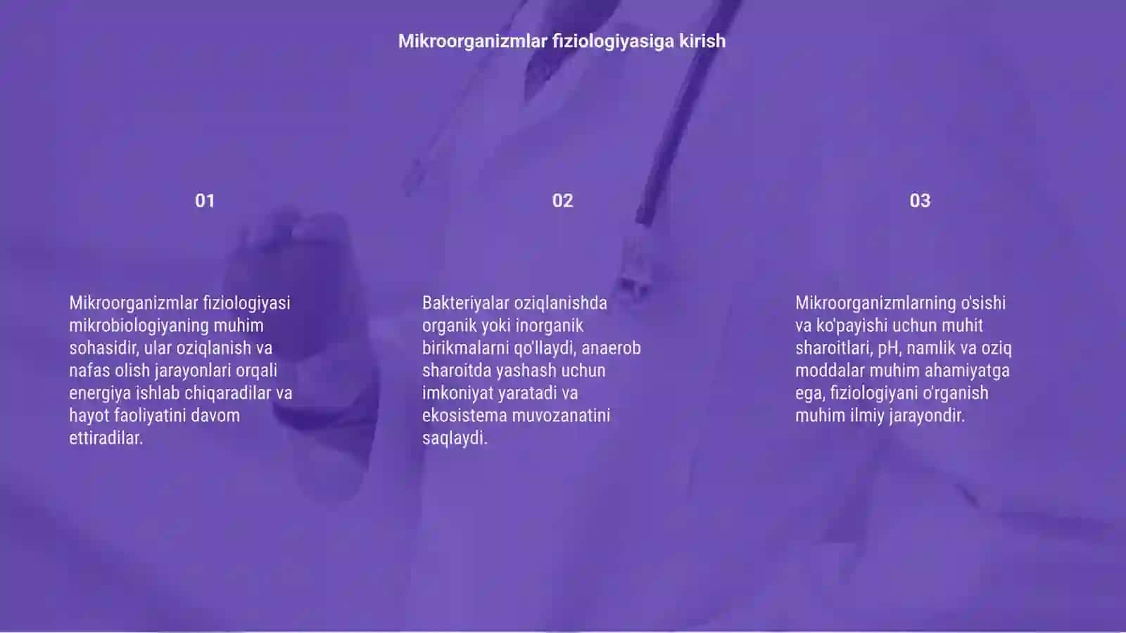 Mikroorganizmlar fiziologiyasi 3