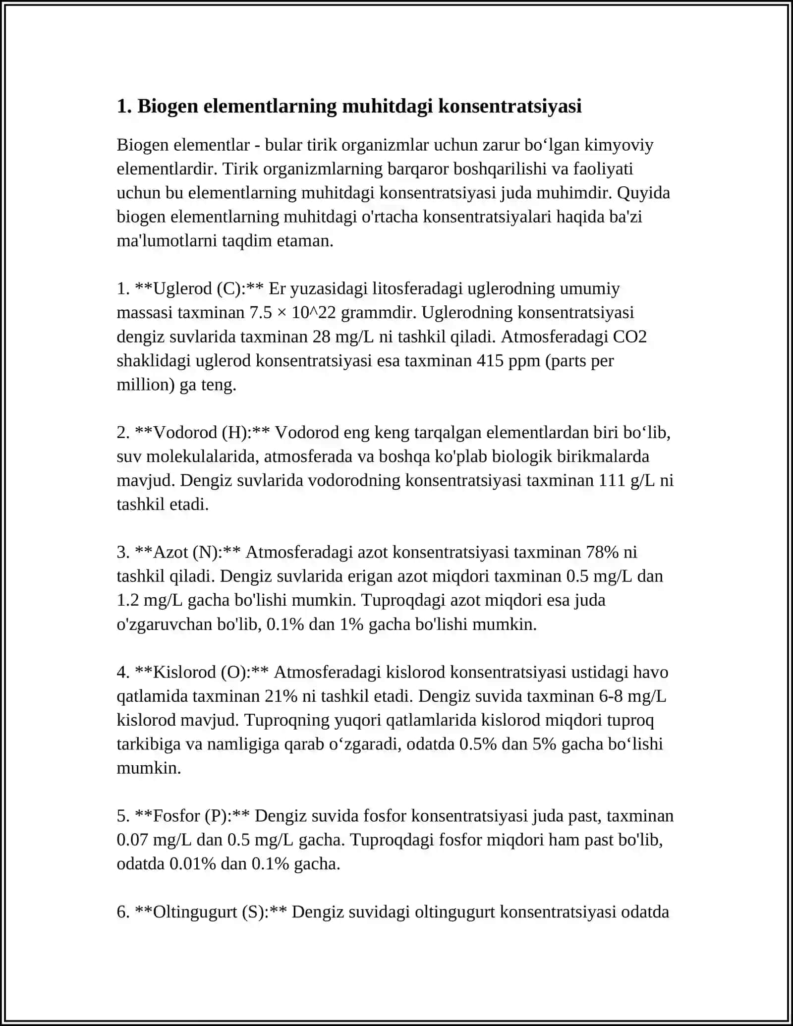 BIOGEN ELEMENTLARNING KONSENTRATSIYA O'ZGARISHI BILAN BO'GLIQ ENDEMIK VA KASB KASALLIKLARI 3