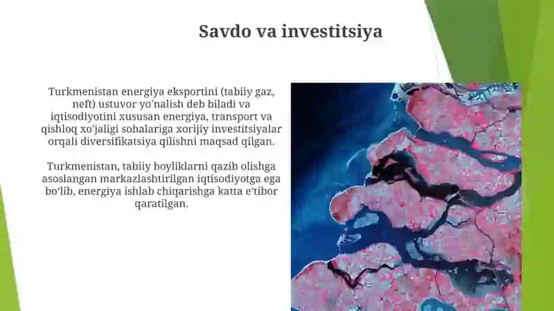 Turkmenistan Republikasiga umumiy iqtisodiy geografik tasnif 3