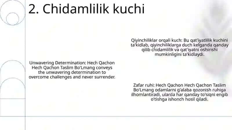Hech Qachon Hech Qachon Taslim Bo'Lmang 3