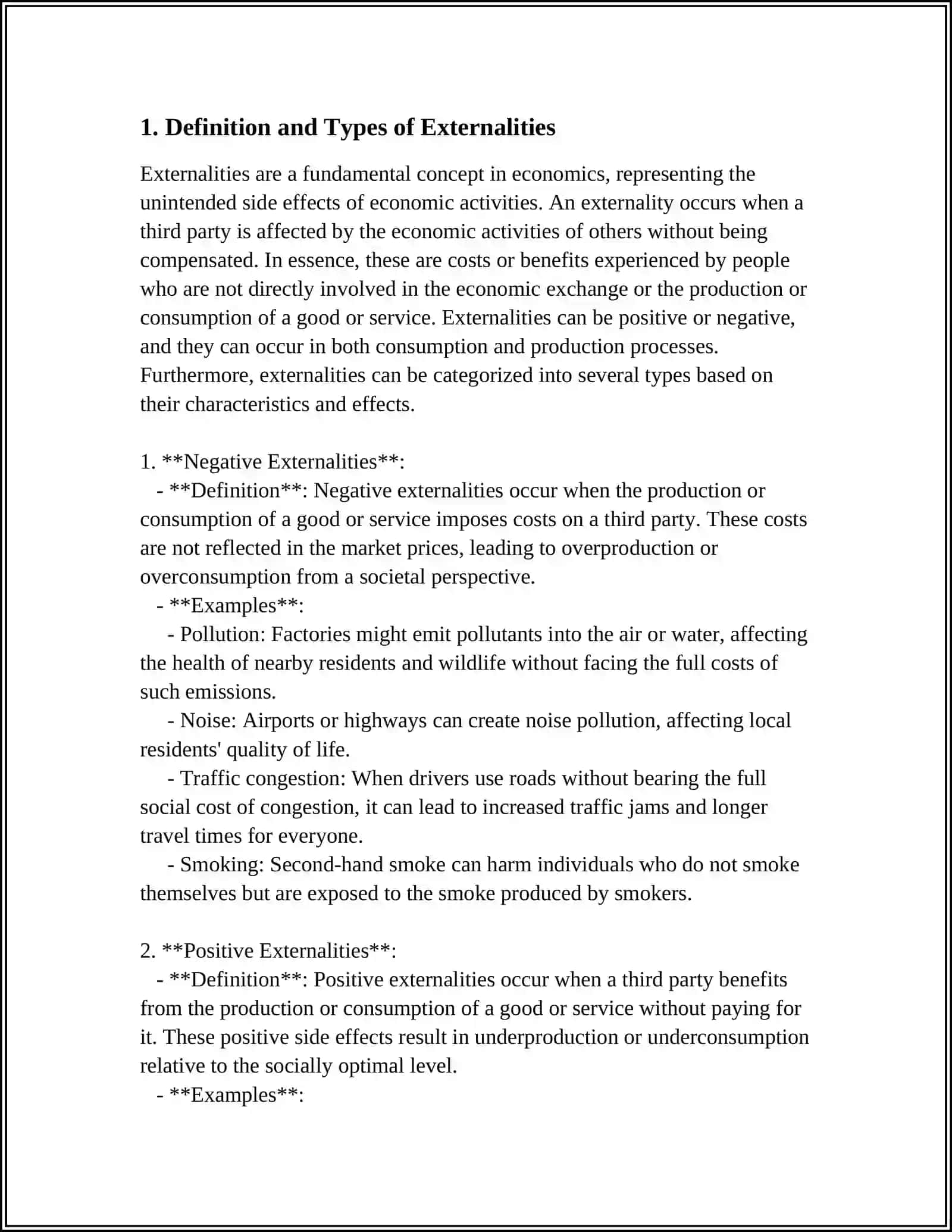 EXTERNALITIES AND THEIR ECONOMIC REGULATION 3