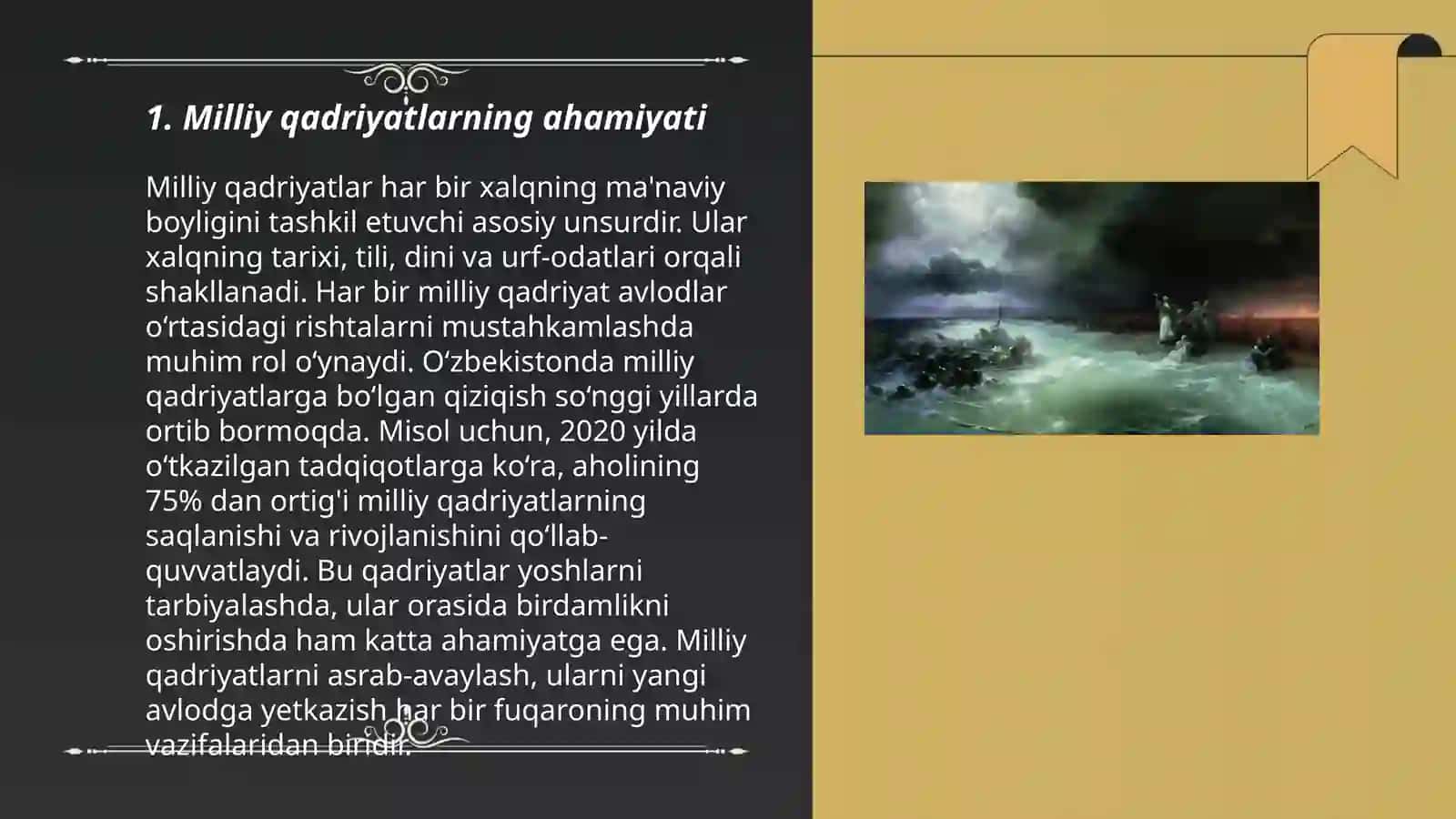 Milliy qadriyatlarning ahamiyati 3