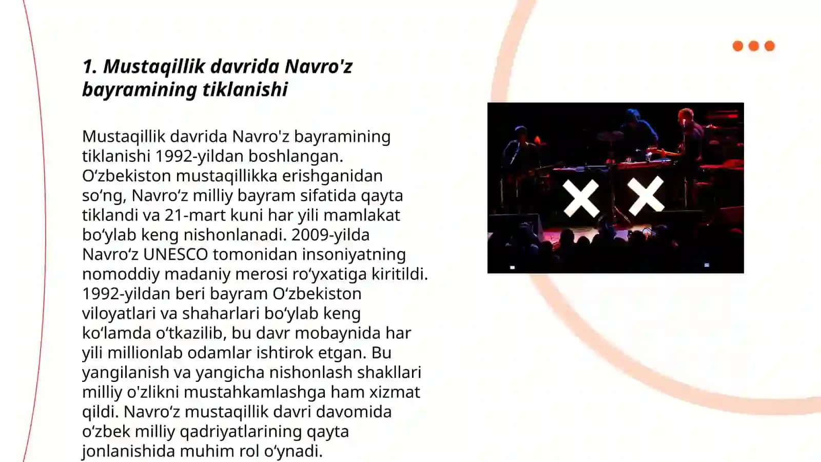 Mustaqillik yillarida O'zbekistonda milliy urf-odatlar, qadriyatlar va an'analarning qayta tiklanishi 3