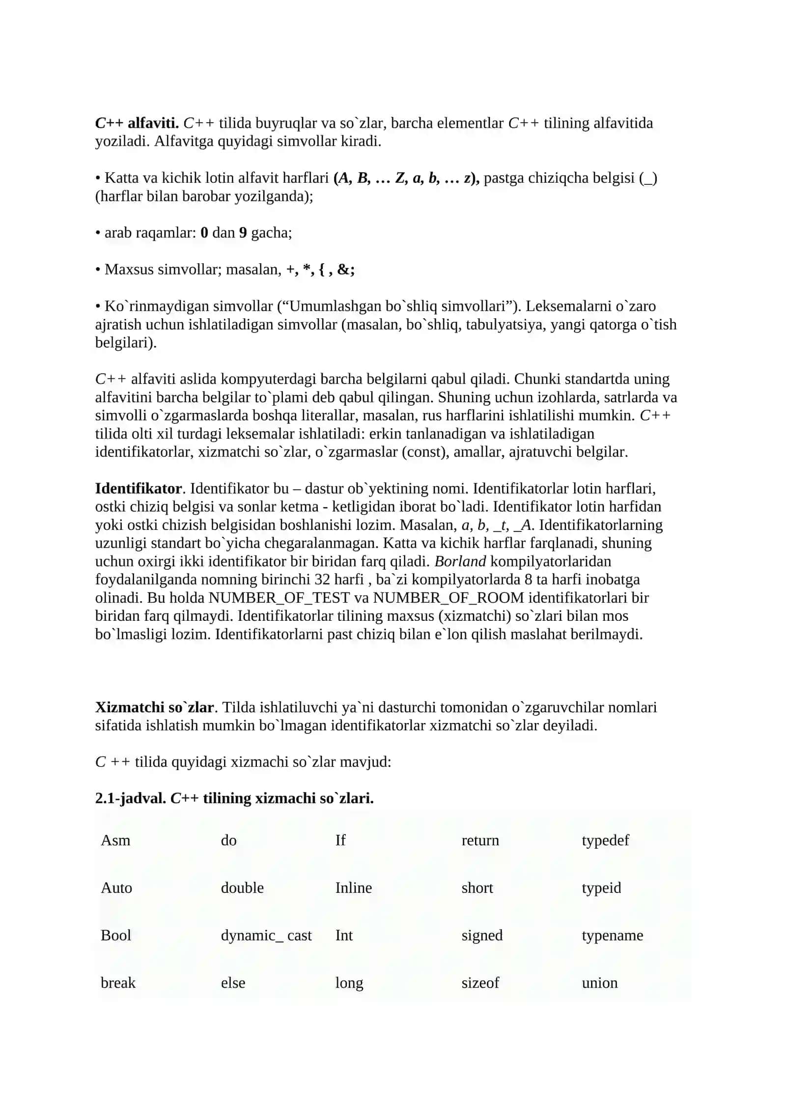 C++ dasturlash tilida to‘g‘ri kod yozish amaliyotiga ega bo‘lish 3