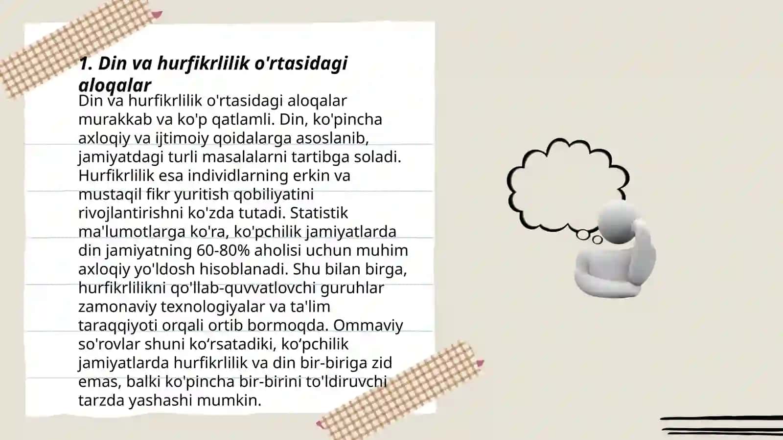Din va hurfikirlilig 3
