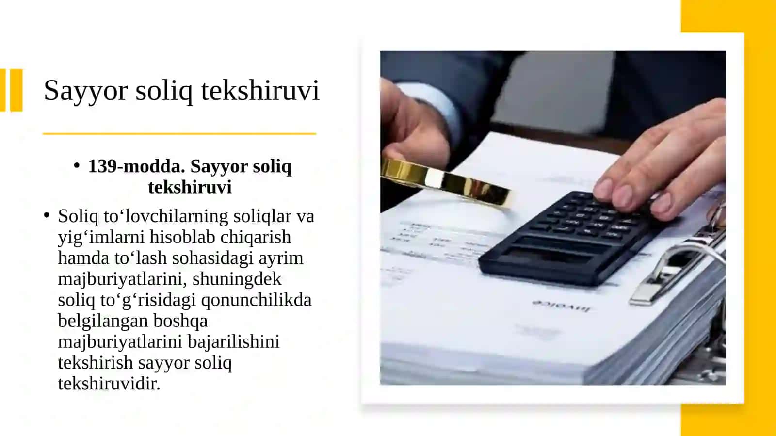 Soliq audit va sayyor soliq tekshiruv materiallarini koʻrib chiqish tartibi 3