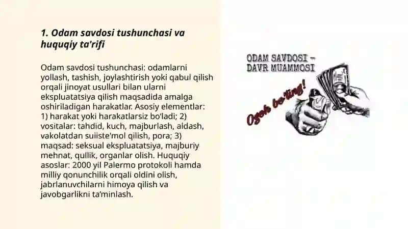 Odam savdosiga qarshi kurashning huquqiy asoslari 3