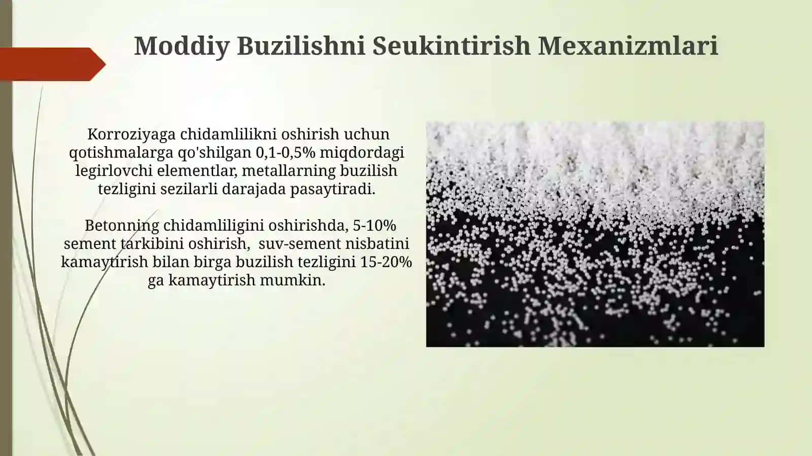 Destruksiyani tezlatuvchi va sekinlatuvchi moddalar 3