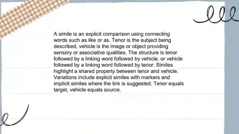 Expressive means and stylistic devices: Simile 3