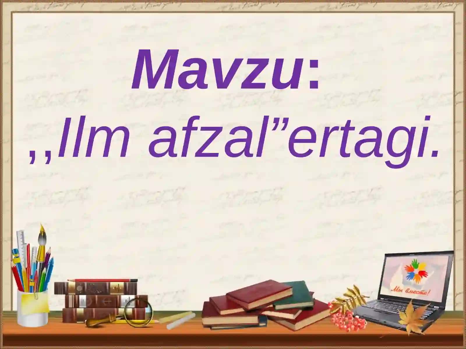 O’qish fanidan prezentatsiyasi 3